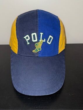 Polo by Ralph Lauren Navy & Yellow Panel Cap